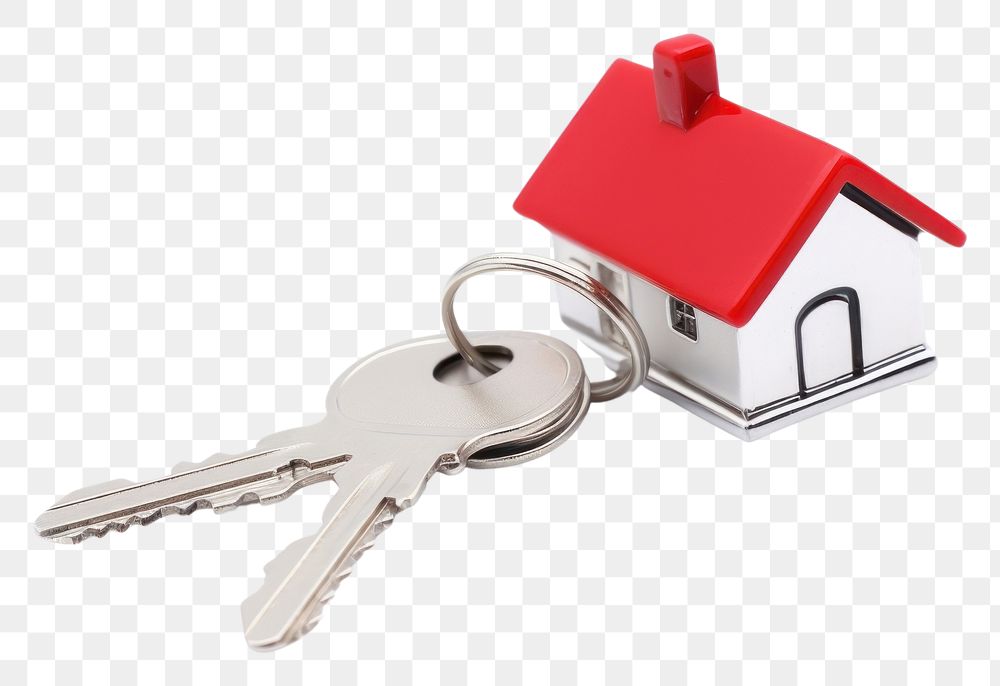 PNG House key chain and key house white background architecture.