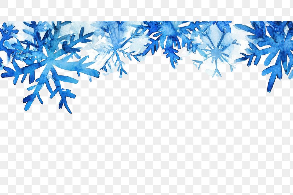 PNG Snowflakes backgrounds nature blue.