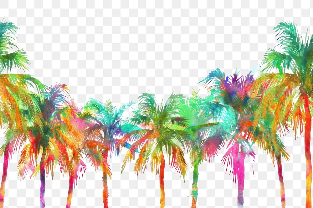 PNG Palm trees nature backgrounds outdoors.
