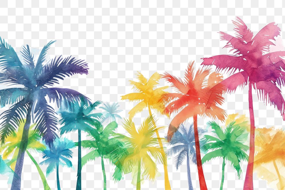 PNG Palm trees nature backgrounds outdoors.
