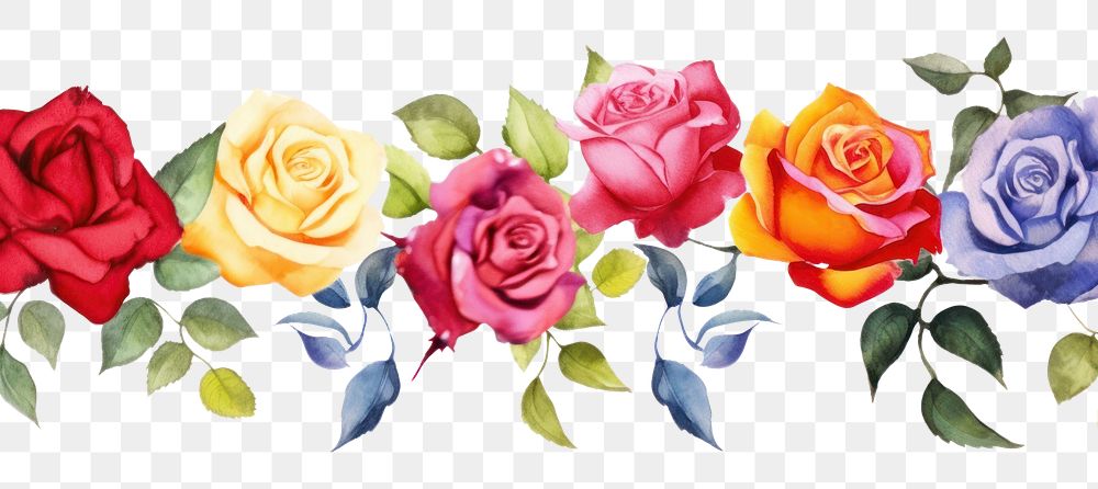 PNG Roses pattern flower nature.