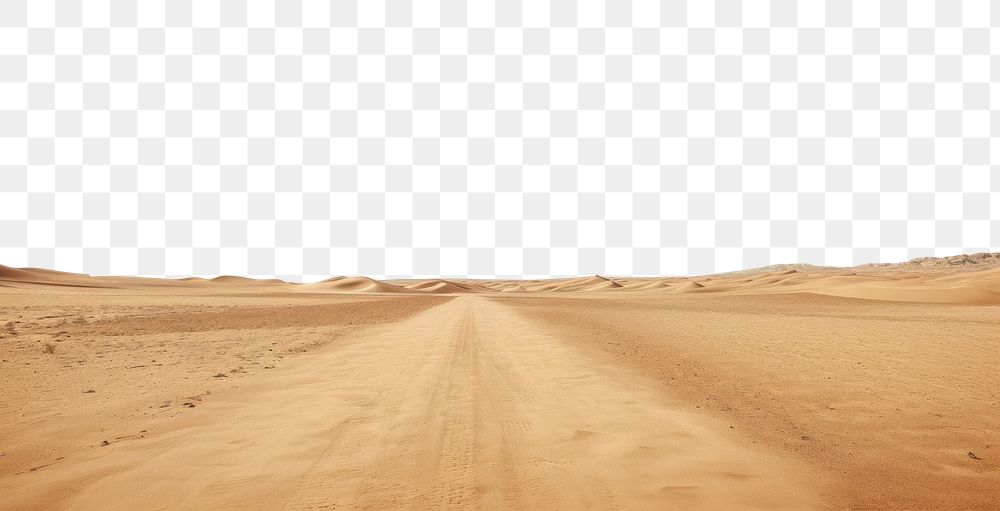 PNG Sand long road outdoors horizon desert