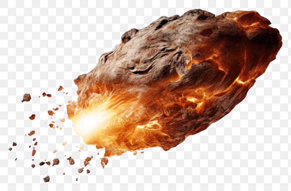 PNG Meteor fire bonfire white background.