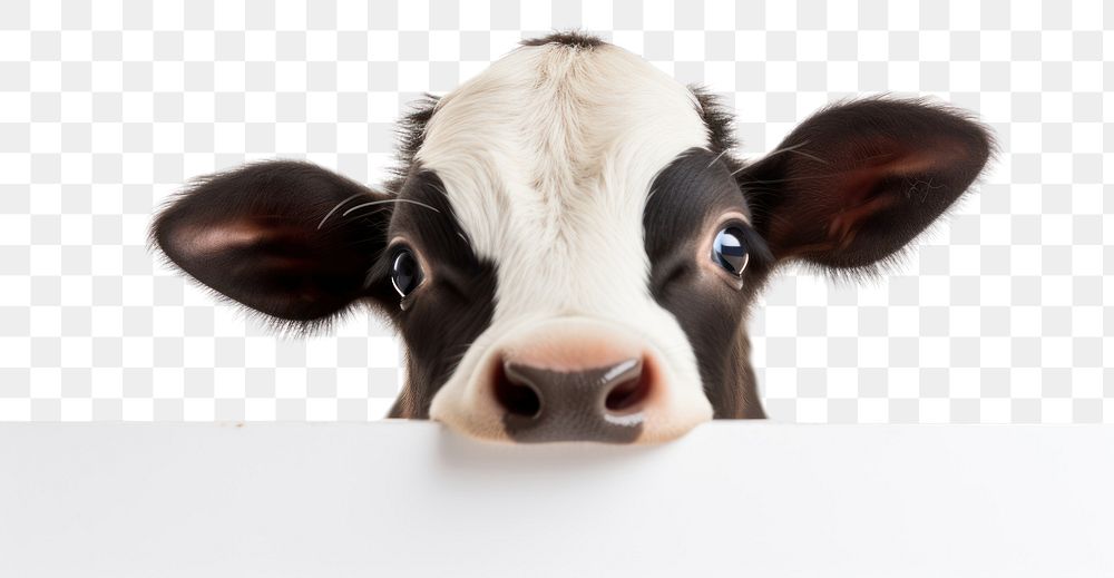 PNG  Smiling baby cow livestock mammal animal. AI generated Image by rawpixel.
