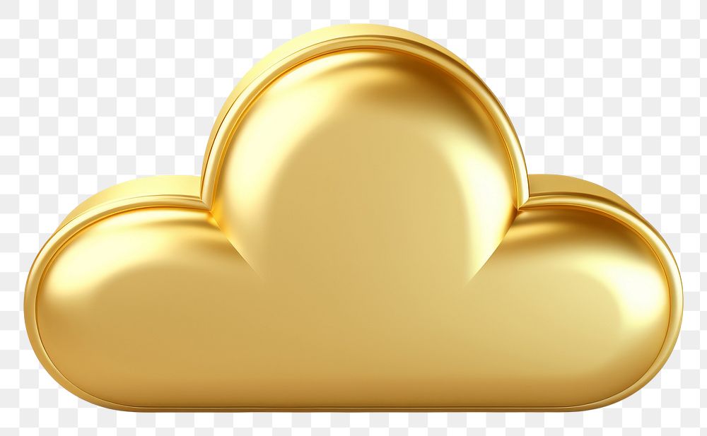 PNG Cloud icon gold backgrounds white background.