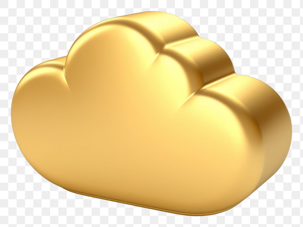 PNG Cloud icon gold white background accessories.