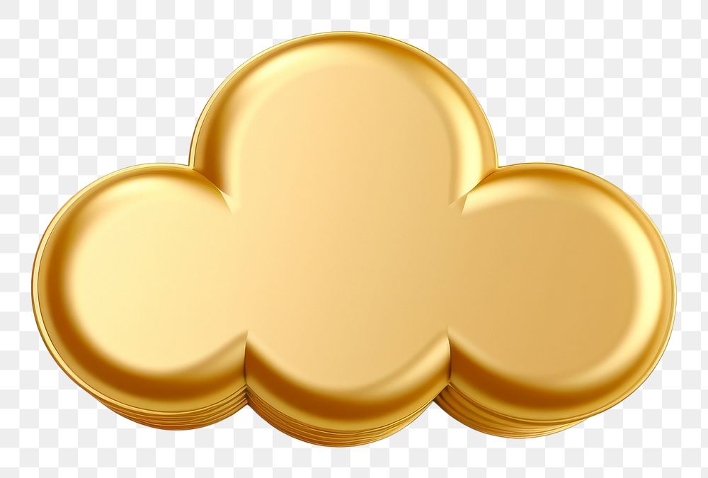 PNG Cloud icon gold backgrounds white background.