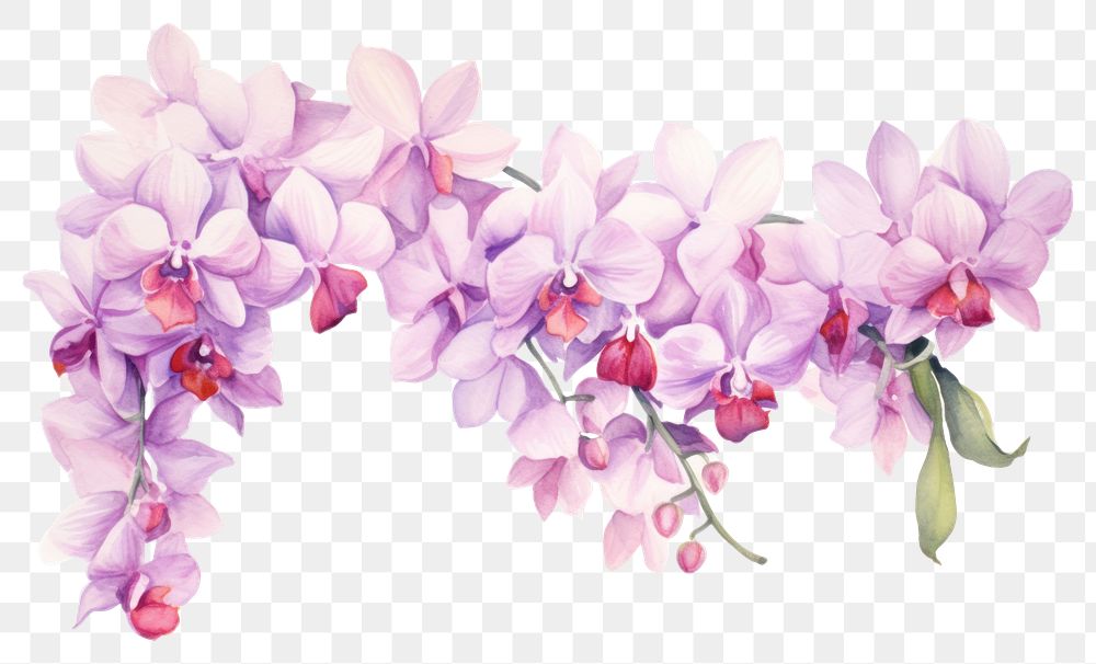 PNG Blossom flower orchid plant.