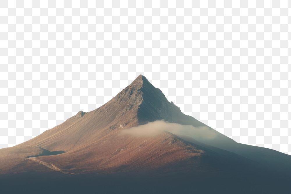 PNG Mountain outdoors nature stratovolcano. AI generated Image by rawpixel.