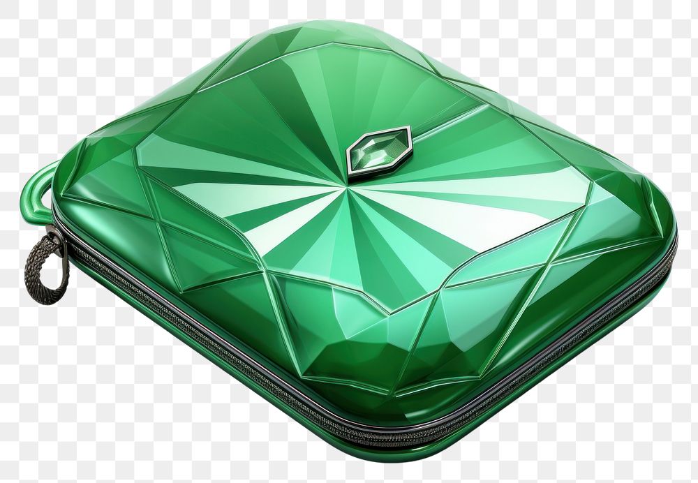 PNG Crystal wallet gemstone jewelry green bag.