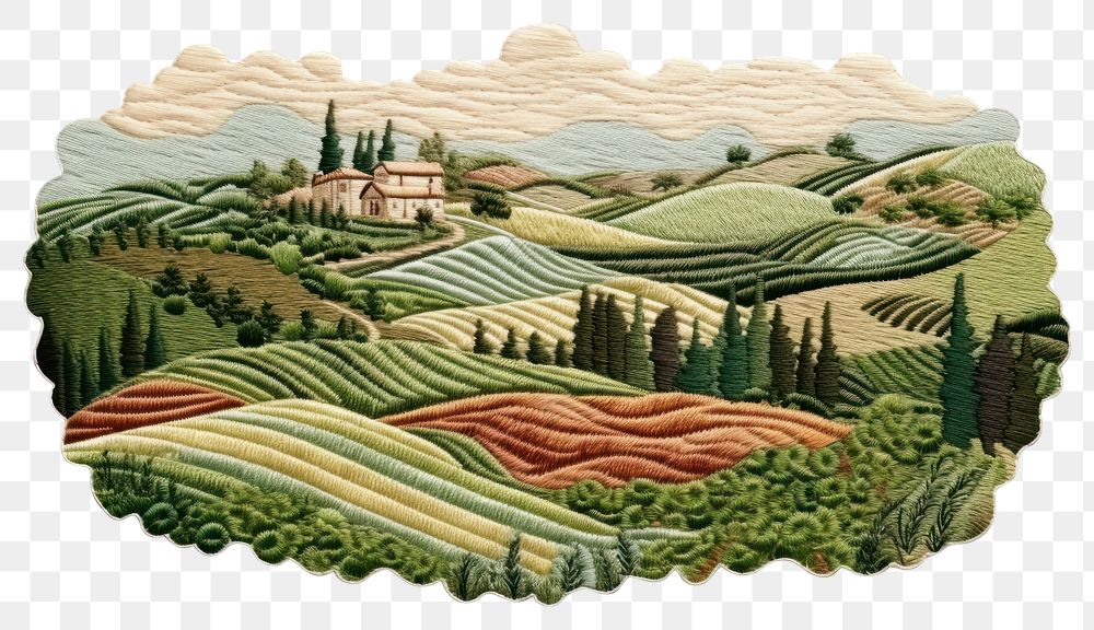 PNG  Tuscany landscape pattern art agriculture.