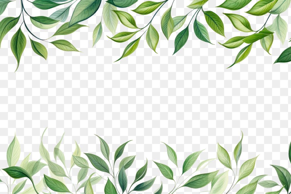 PNG Leaf line horizontal border backgrounds pattern plant.