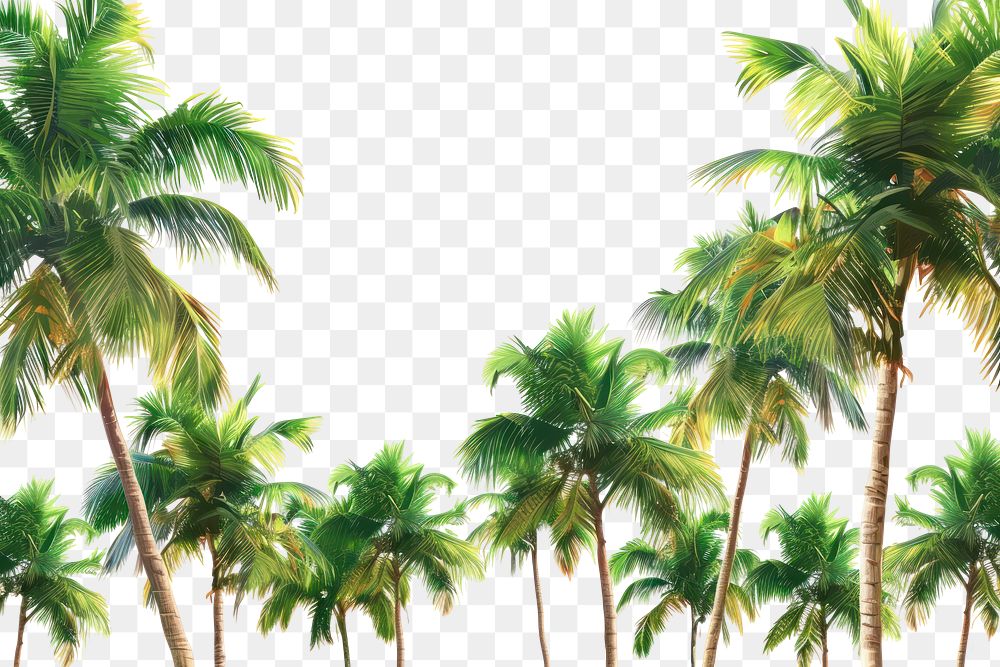 PNG Palm tree line horizontal border backgrounds outdoors nature.