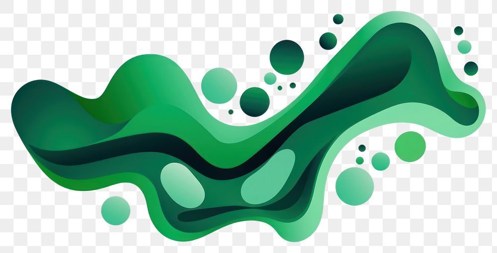 PNG  Amoeba blob shape abstract green line. AI generated Image by rawpixel.