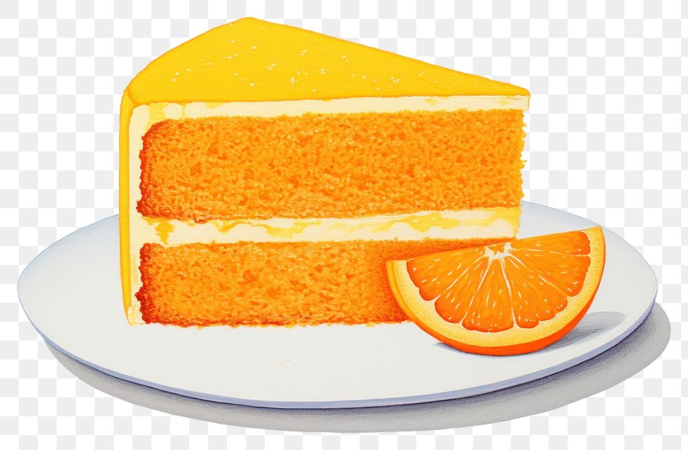 PNG Orange cake grapefruit dessert orange.