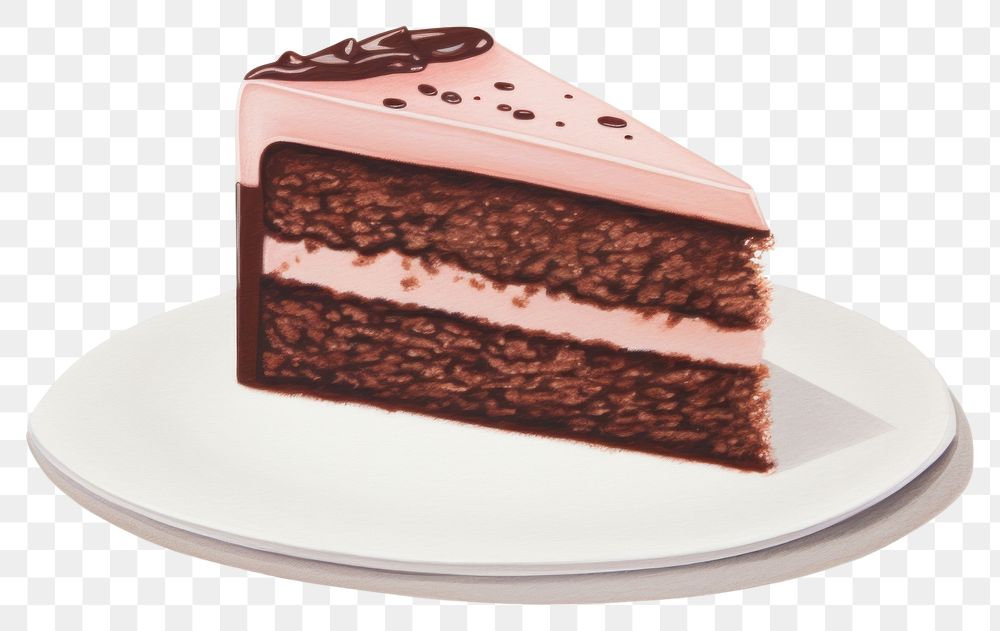 PNG  Chocolate cake dessert food sachertorte.