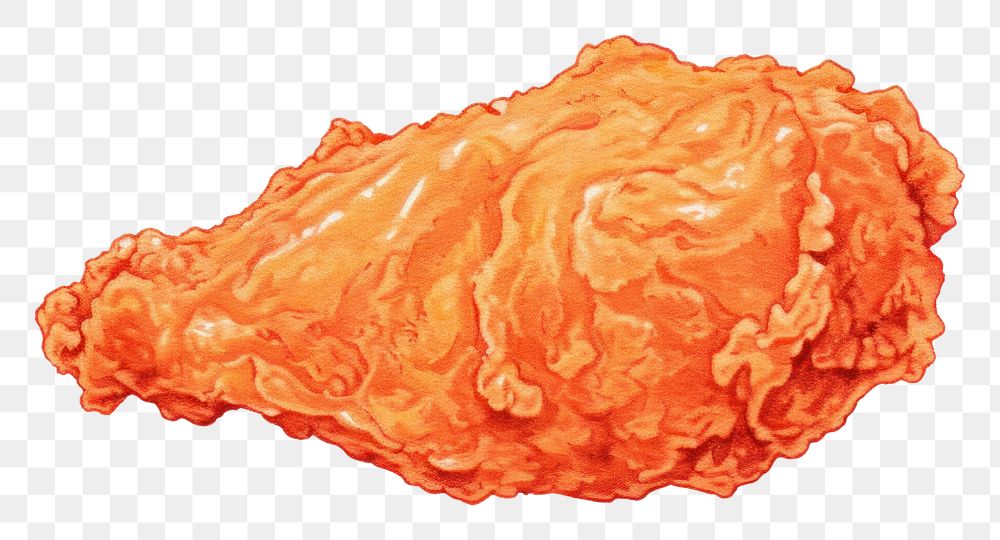 PNG  Fried chicken food freshness drawing.