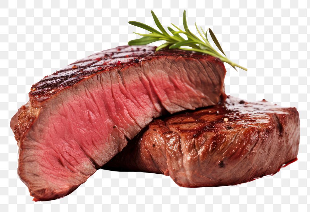 PNG Steak beef meat food.