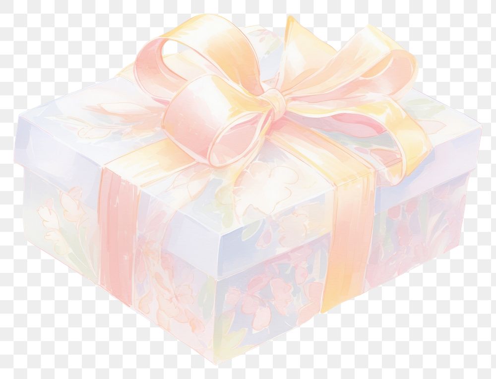 PNG  Gift box white background celebration anniversary.