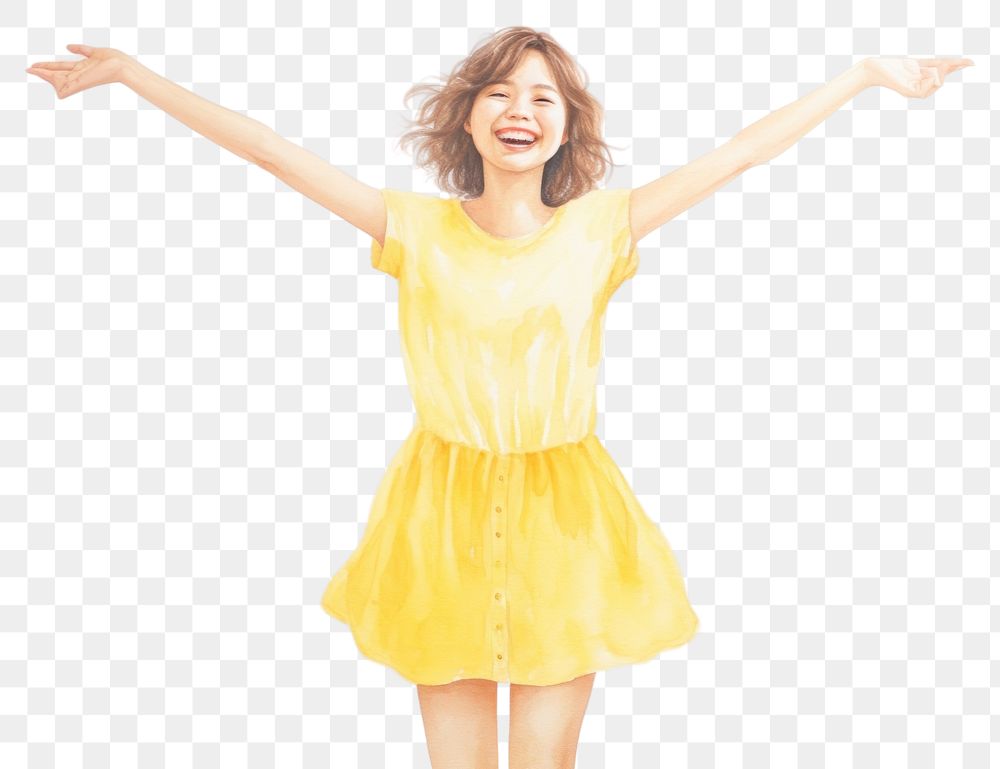 PNG  Smile face portrait dress child. AI generated Image by rawpixel.