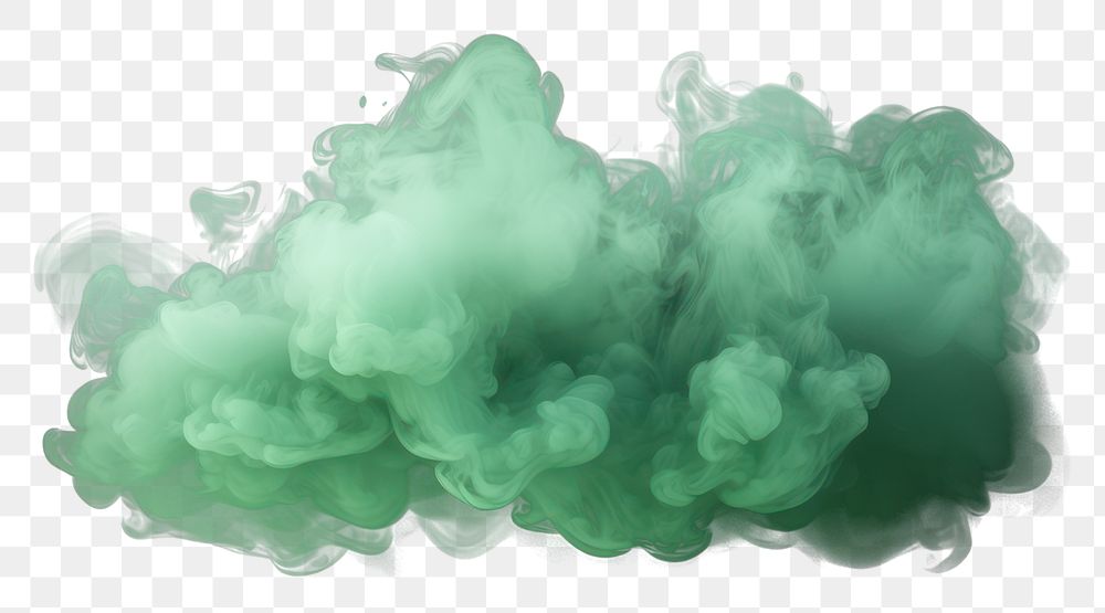 PNG Mint green smoke cloud black background. AI generated Image by rawpixel.