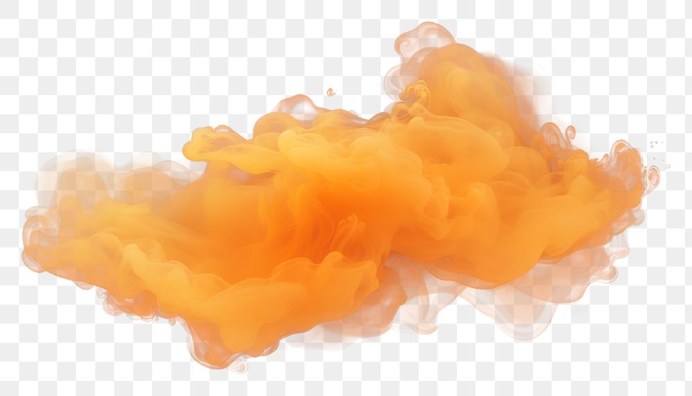 PNG Orange pastel cloud smoke black background. AI generated Image by rawpixel.