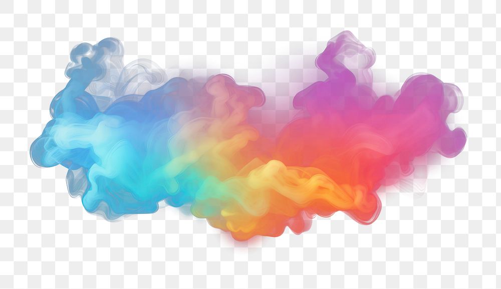 PNG Colorful smoke black background creativity. AI generated Image by rawpixel.