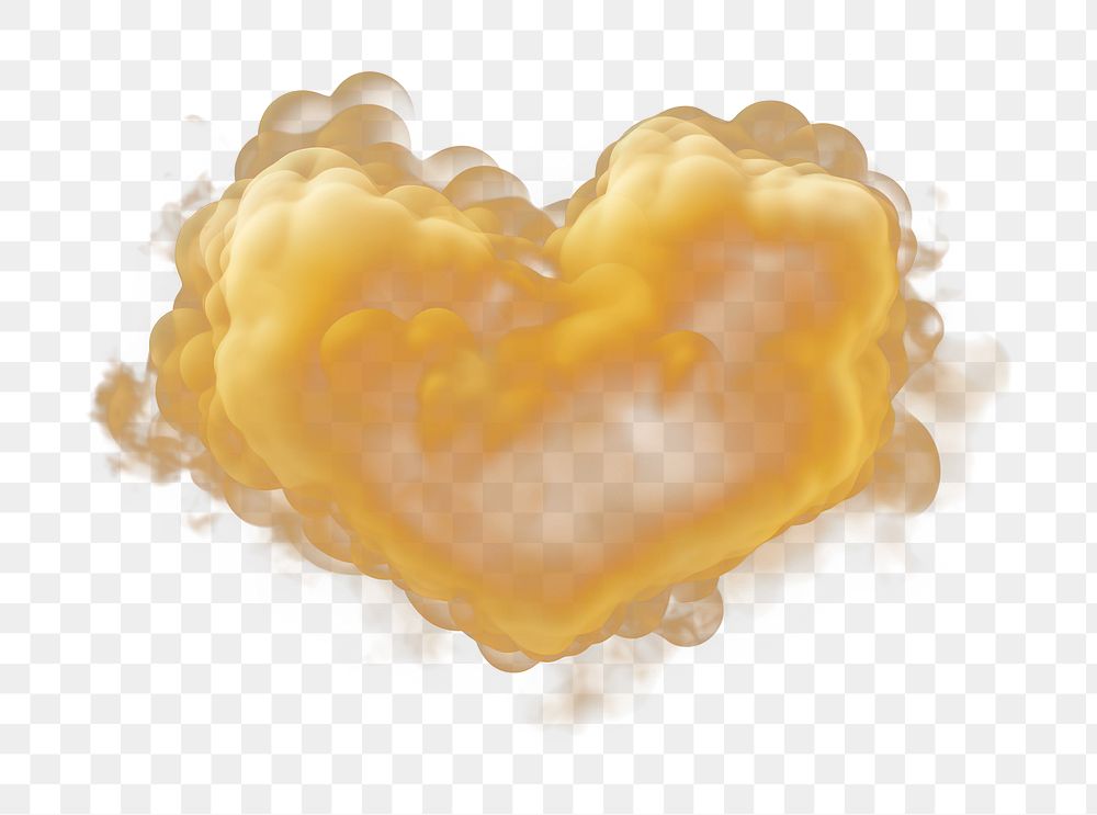 PNG Gold heart cloud fire black background. AI generated Image by rawpixel.