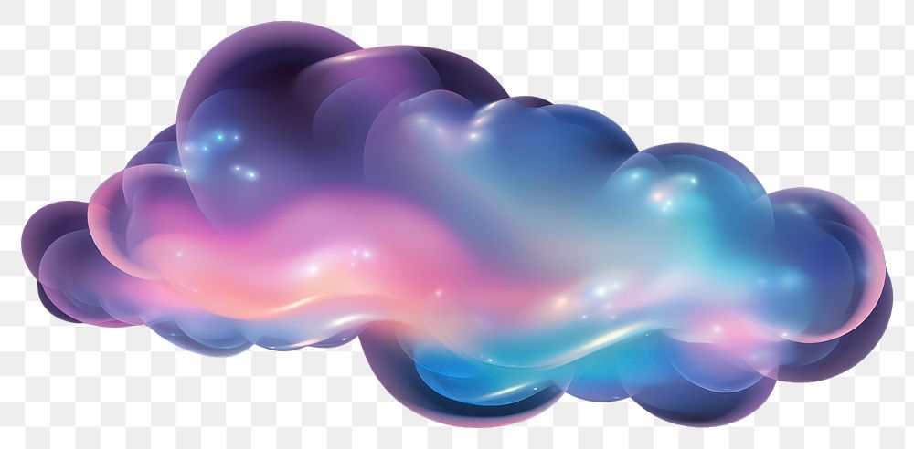 PNG Holographic purple cloud black background. AI generated Image by rawpixel.