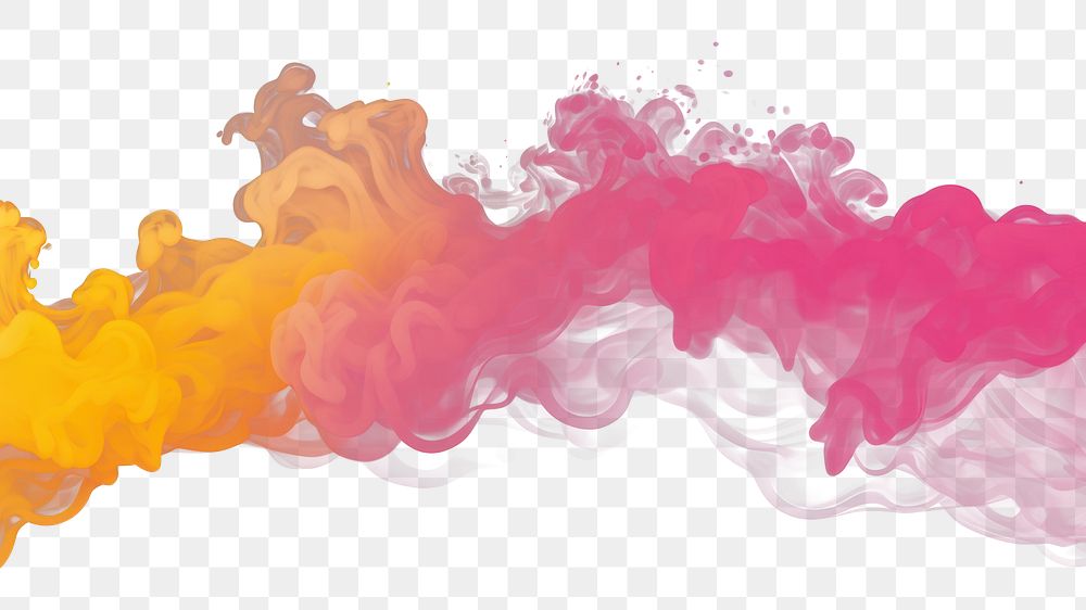 PNG Pink and yellow backgrounds smoke black background. AI generated Image by rawpixel.