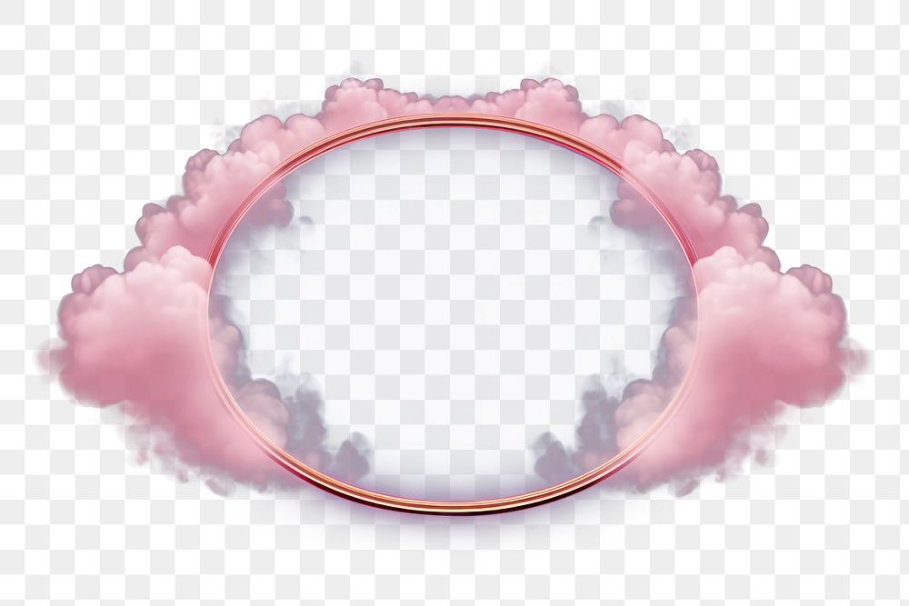 PNG Pink frame nature cloud night. AI generated Image by rawpixel.