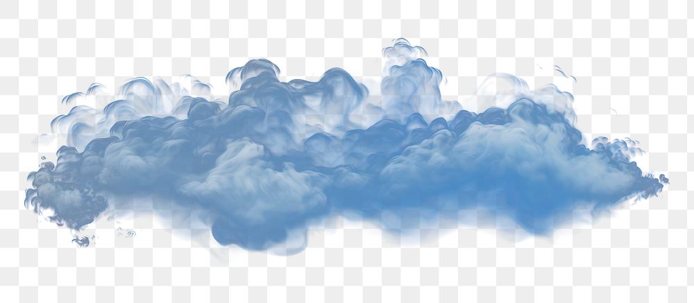 PNG White and deep blue nature smoke cloud. AI generated Image by rawpixel.
