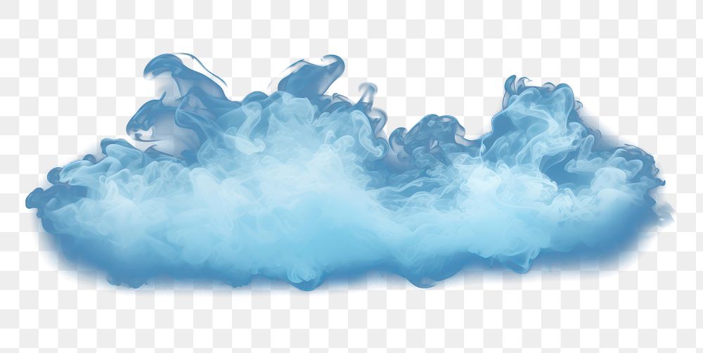 PNG White and light blue cloud smoke black background. AI generated Image by rawpixel.