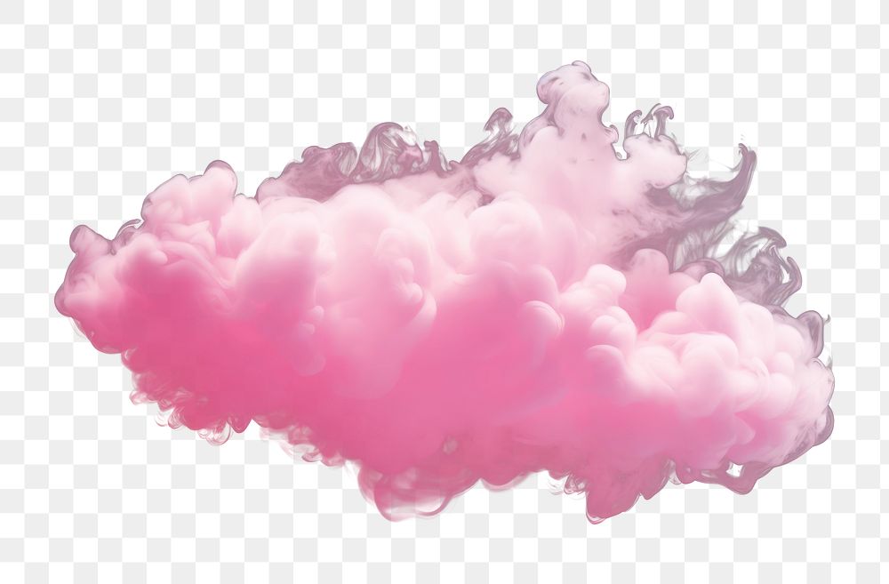 PNG White and pink cloud smoke black background. AI generated Image by rawpixel.