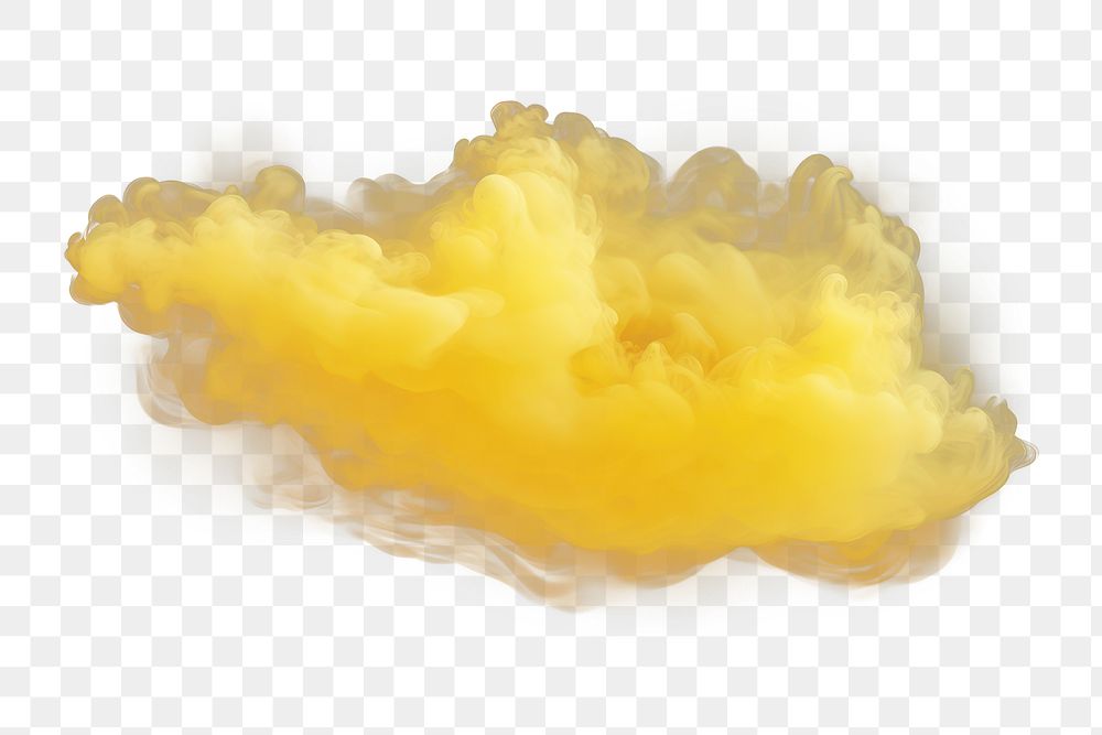 PNG Yellow pastel cloud smoke black background. AI generated Image by rawpixel.