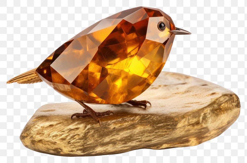 PNG Crystal bird gemstone jewelry animal white background.