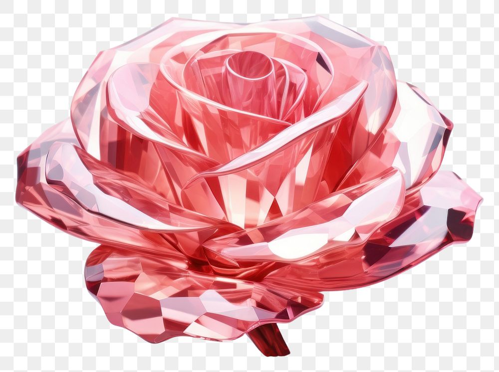 PNG Rose gemstone jewelry flower.