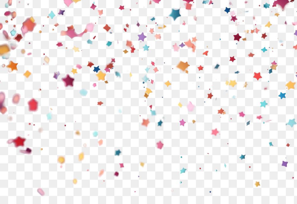 PNG  Confetti illuminated backgrounds celebration. AI generated Image by rawpixel.