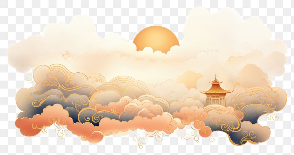 PNG  Chinese cloud backgrounds outdoors nature.