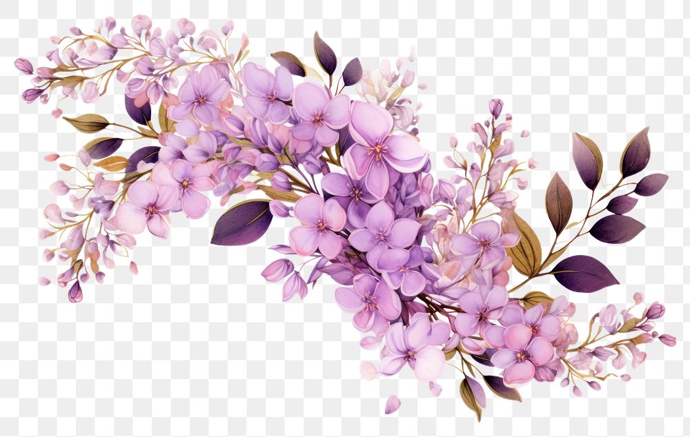 PNG  Chinese lilac blossom flower plant
