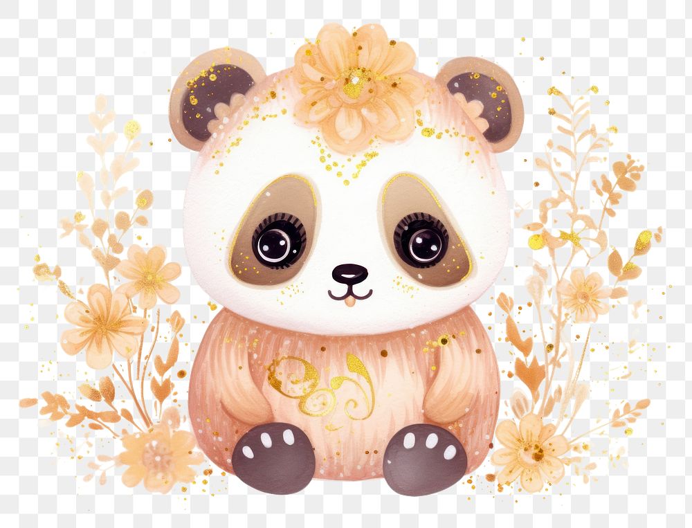 PNG  Chinese panda nature toy art.