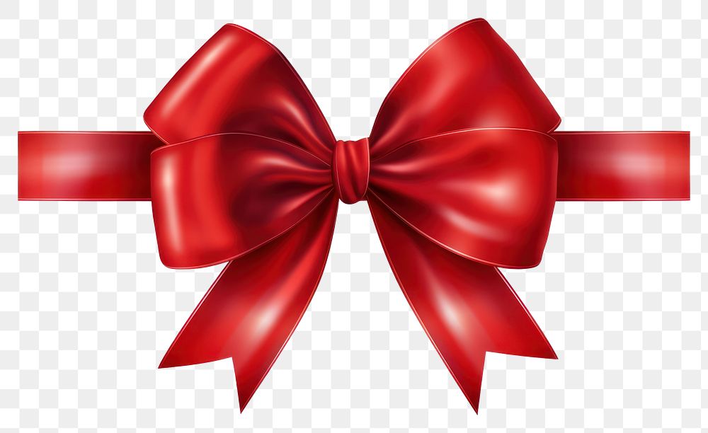 PNG Red ribbon bow celebration accessories decoration. AI generated Image by rawpixel.