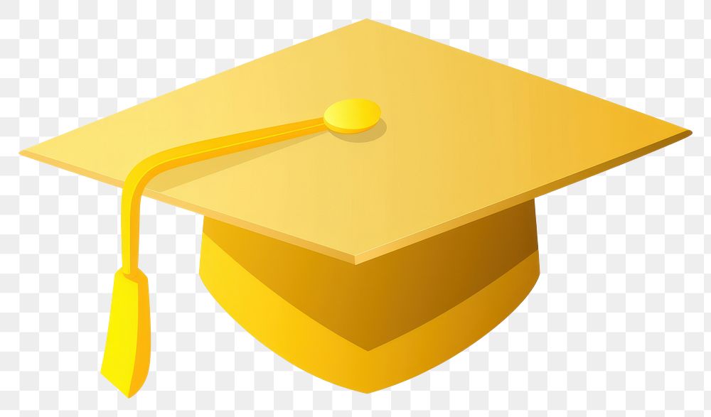 PNGGraduation cap shaped icon intelligence certificate aspirations.