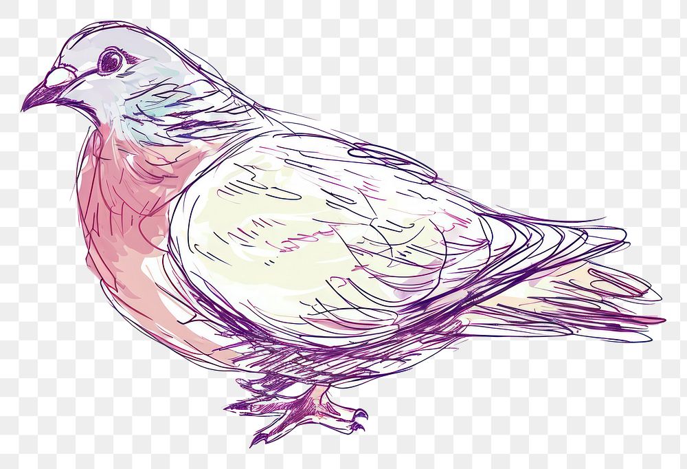 PNG Drawing sketch bird illustrated.
