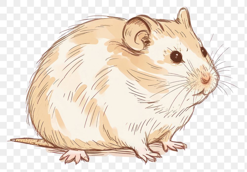 PNG Hamster rodent mammal rat.
