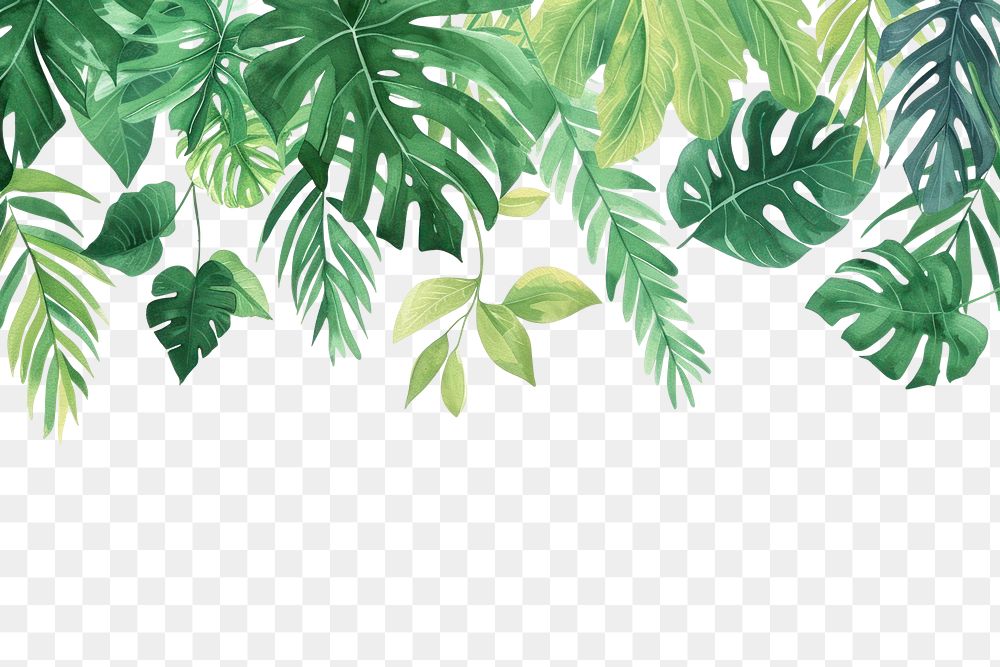 PNG  Abstract tropical plant backgrounds outdoors nature.