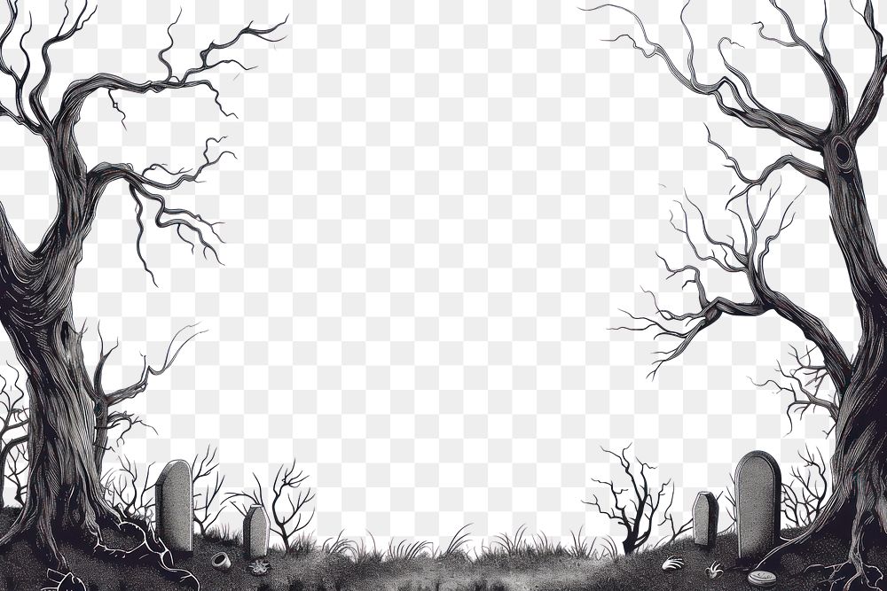 PNG  Drawing sketch tree tranquility.