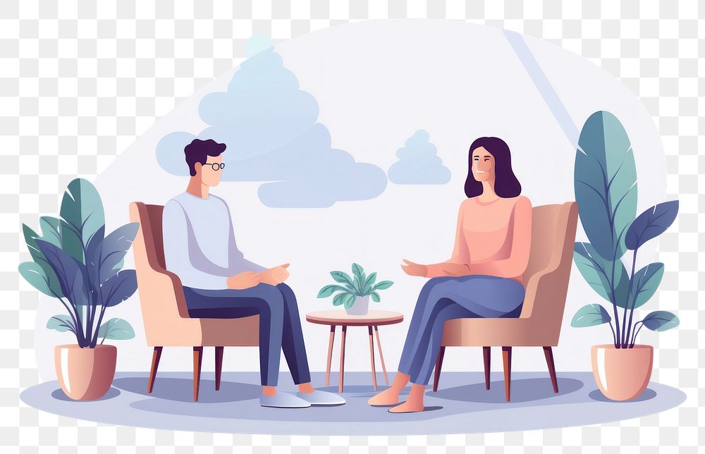 PNG Therapy conversation furniture interview.