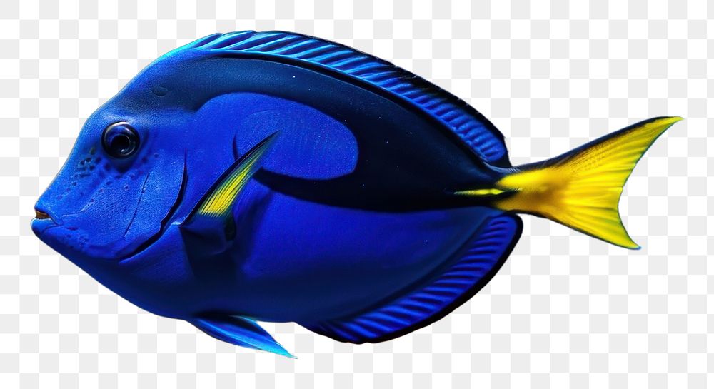 PNG Underwater photo of blue tang animal outdoors nature.