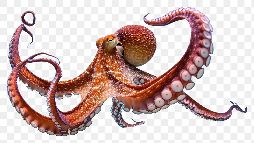 PNG Underwater photo of full body of octopus animal marine invertebrate